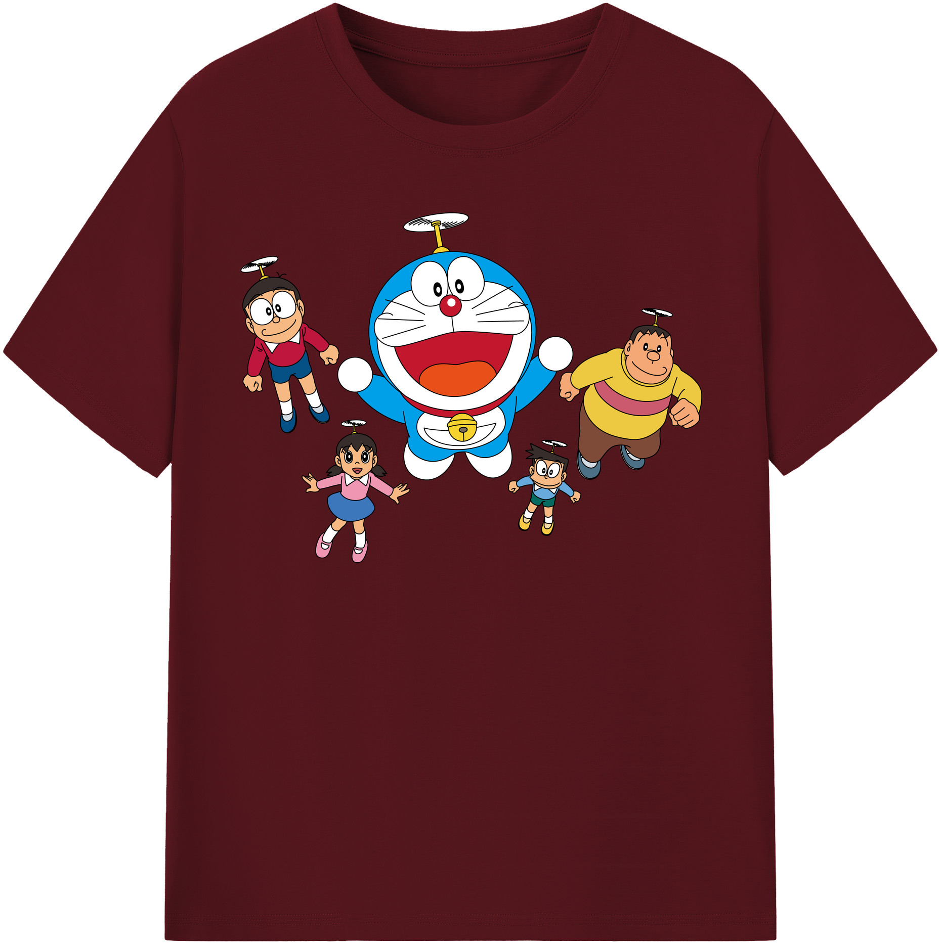 （画像用） ドラえもん 骨川 スネ夫 Doraemon Honekawa Suneo 綿100％半袖Tシャツ（フロントプリント）